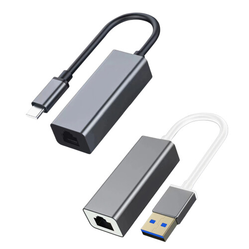 USB 3.0 Type Gigabit Ethernet-adapter Aluminium-usb-poort 1