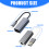 USB 3.0 Type Gigabit Ethernet-adapter Aluminium-usb-poort 4