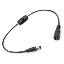 Rallonge Flexible DC5521 femelle à mâle avec interrupteurs à