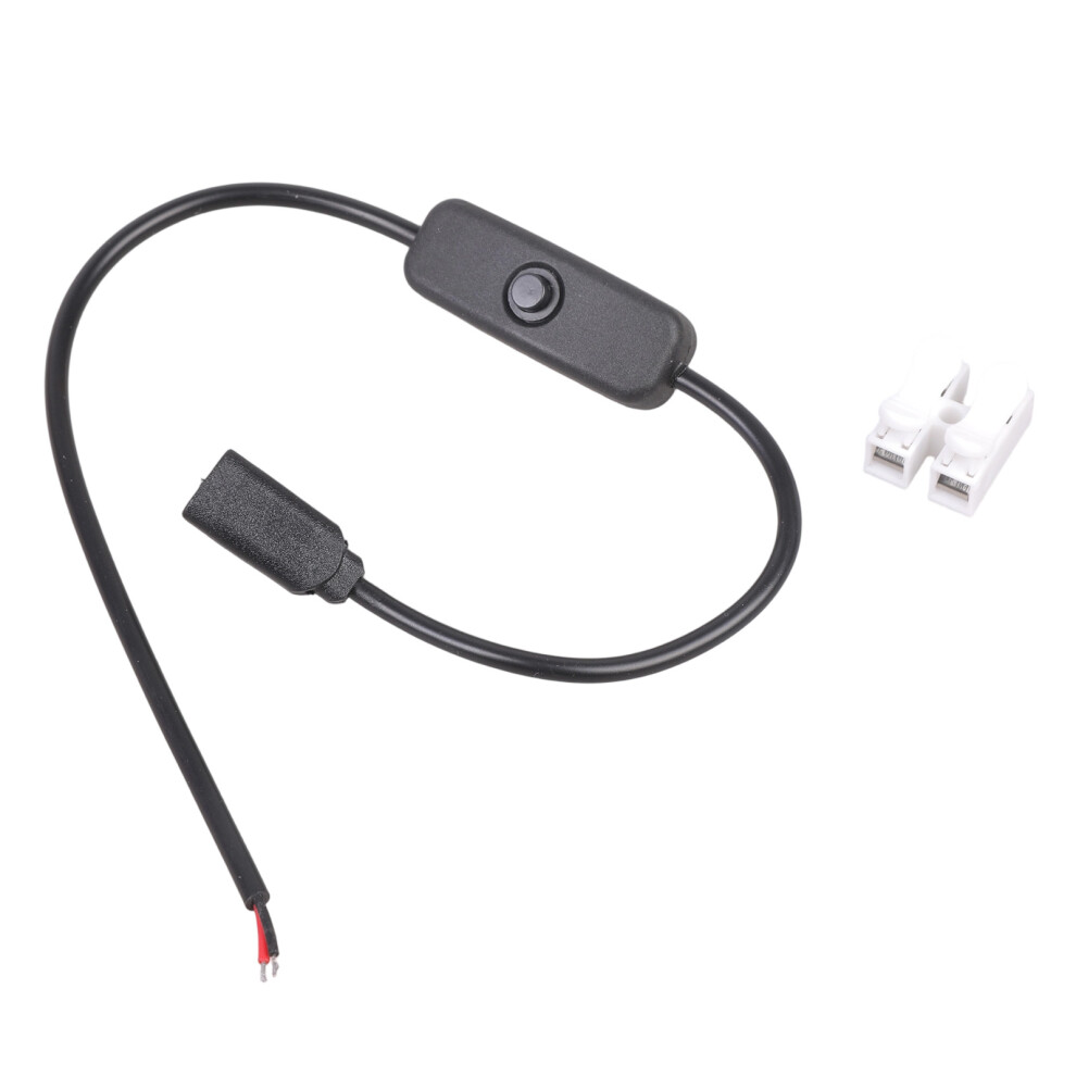 Type C Female To 2Pin Bare Wire Power Cord Pigtail Power Cable 7709000763795