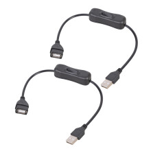 Cordon de commutation USB avec commutateur de commande-Noir