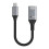 Connecteur USB C vers USB 3.0 en aluminium, cordon de-Gris 1