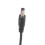 Câble de chargement 2 en 1 USB A Type C à 5.5x2.5mm, ligne de 4
