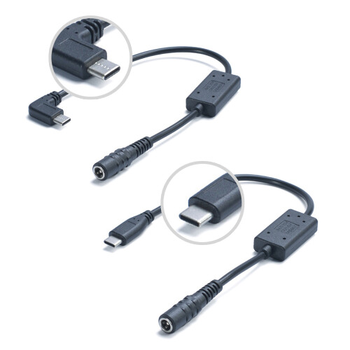 Câble convertisseur universel DC5.5x2.1mm vers Type-tête droite 2
