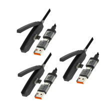 Multifunctionele Type C USB-snellaadkabel met-3 stuks
