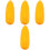 4Pcs Stable Plastic Yellow Car Antenna Decor Cute Vehicle Accessory 2
