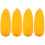 4Pcs Stable Plastic Yellow Car Antenna Decor Cute Vehicle Accessory 3