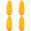 4Pcs Stable Plastic Yellow Car Antenna Decor Cute Vehicle Accessory 4