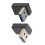 2Pcs/pack USB 3.0 Right Angle Adapter Up Down Cable Direction 1