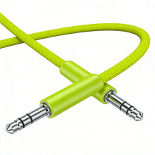 Flexible 3.5mm Stereo Cable Adapter Cord Line For-green grass