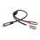2RCA to 1Pin Sound Cable Splitter Connector Replacement for 1