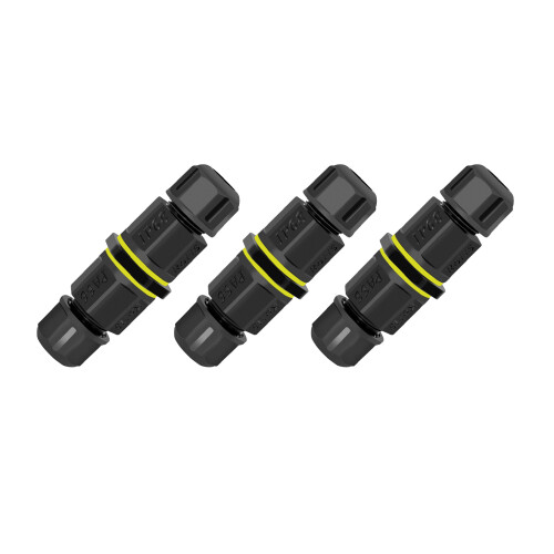 Outdoor Use Waterproof 3Pin Electrical Wire Terminal-3pcs