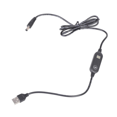 Digital Screen USB To 5525mm Electrical Power Cable 12W Output