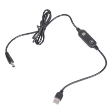 Adjustable 5V 9V 12V USB5V To DC5525 Power Cord For LED Fan