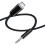 Portable USB C To 3 5mm Headphone Adapter Cable For Clear-Black 1