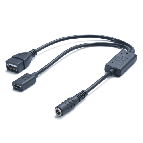 MultiPurpose DC5.5x2.1mm To USB Type C Female Converter Cable
