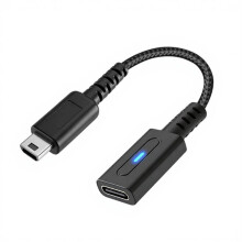 Practical 10cm Type C Power Cord with Builting in Charging