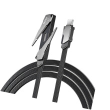 Portable Type C Charging Cable With Reinforced Zinc Alloy And-1