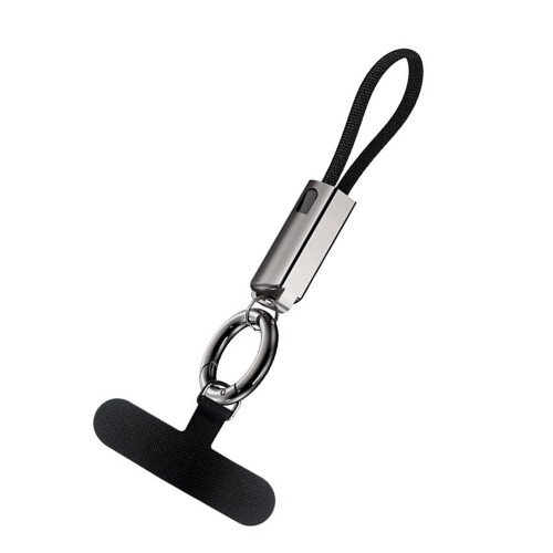Câble USB Type C vers Type C PD65W, charge-noir et boucle