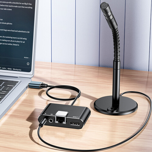 Stabile schnelle USB-Ethernet-Adapter 100 Mbit/s mit 2