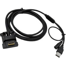 Haakse HDTV-connectoren naar USB 2.0 A mannelijke kabel 2 meter