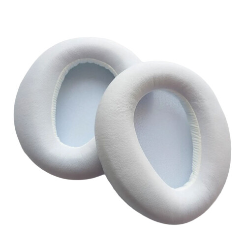 1 paire de coussinets d'oreille de remplacement pour-Blanc