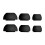 Oreillettes en silicone de trois tailles avec maille-Noir 1