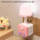 LED Bedside Lamp with Remote Control and USB Adapter Pink 4