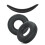 Coussinets d'oreille de remplacement, bandeau pour-Noir 1