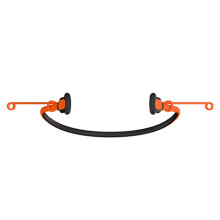 Silicone Anti Loss Cord for Earphone Models-black oranges