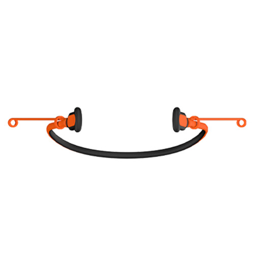 Silicone Anti Loss Cord for Earphone Models-black oranges