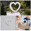 White Foam Heart Wreath Forms 4 pcs 3