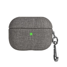 Étui pour écouteurs en tissu, support pour coque-gris foncé