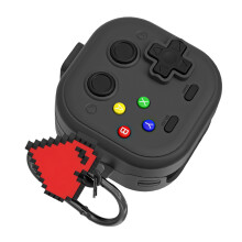 Draagtasje met retro joystick-thema voor Buds4/Buds-Zwarte B