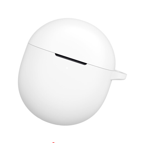 Breathable Earbud Case Flexible Quick Access Button for-White