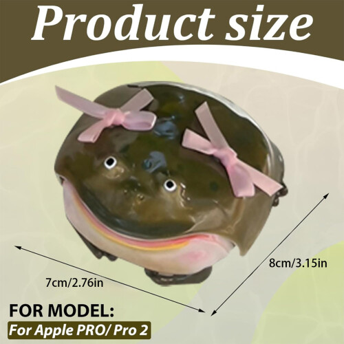 Earphone Shell Waterproof Protective Case Novel Frogs Pattern-3 1