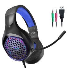 Gaming Headphone with Noise Canceling Microphone Surround-Blue