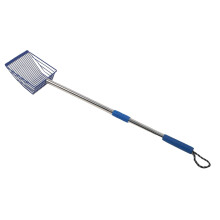 Blau 3-teilige Metall-Katzenstreuschaufel 15 16 5,5 cm