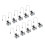 L-Track Einzelstift-Fitting 110lbs/50kg grau 1