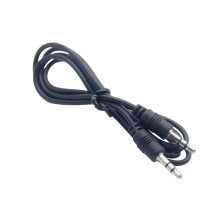 Plug-and-Play-3,5-mm-Stecker-auf-Stecker-Audiokabel,-1m Schwarz