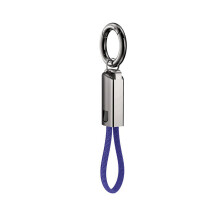 USB C en alliage de zinc C à C câble de charge rapide court-bleu