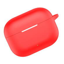Silicone Case for Wireless Earphone Soft Protective Cover-Red