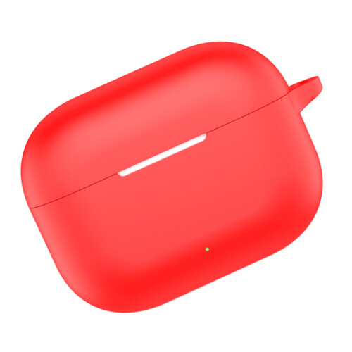 Silicone Case for Wireless Earphone Soft Protective Cover-Red