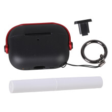 Cute Earphone Protective Cover With Effortless Setup-black red