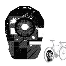 PP5 Fahrrad-Waschabdeckung 37 x 50 x 0,1 cm Schwarz