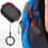 Cute Earphone Protective Cover With Effortless Setup-black red 2