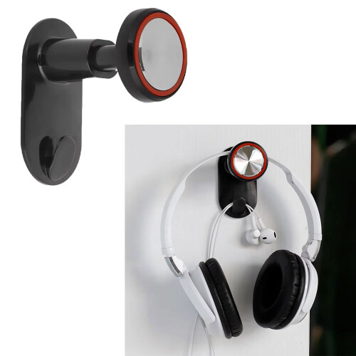 Easy Installation Retractable Headphone Stand Hook Plastic For 1