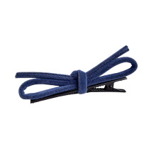 Soft Fabric Hair Bows Side Clip For Women Girls Fashion-Blue