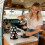 Black ABS Coffee Portion Container With Gentle Motion For Easy 4