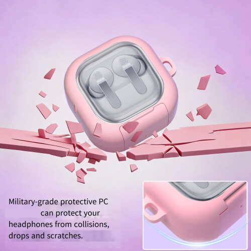 Security Transparents Sleeve Silicone Earbud Protective-Black 1